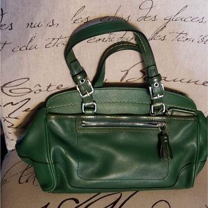 Vintage Coach Green Beckett Shoulder Bag 